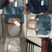 Longchamp borsa Media Blu