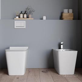 Coppia sanitari filo muro