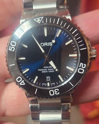 Orologio oris aquis acciaiò intonso