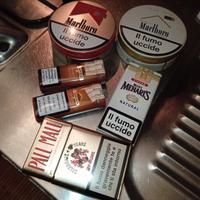 scatole di latta vintage vuote, utilizzate per con