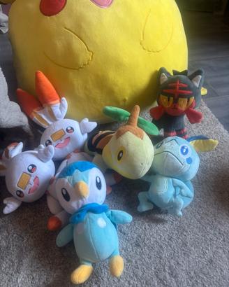 Peluche Pokémon ufficiali - Lotto 6 pezzi starter
