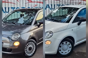 Fiat 500 1.2 Lounge/Pop - GRIGIO/BIANCO