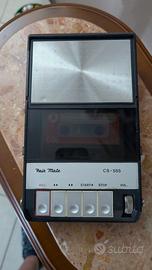 Registratore e riproduttore cassette vintage anni
