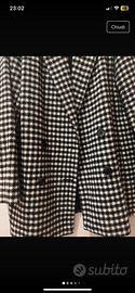 Cappotto ovs a quadri bianchi e neri