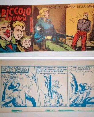Fumetto Striscia Piccolo Clown Romanziere vari