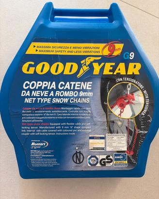 Coppia catene da neve Goodyear per auto 9mm