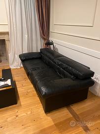 Divano in pelle Erasmo di Scarpa anni ‘60