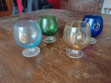 4 Bicchieri Mini Baloon Napoleon Vintage