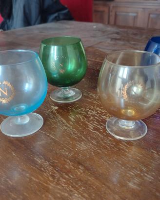 4 Bicchieri Mini Baloon Napoleon Vintage