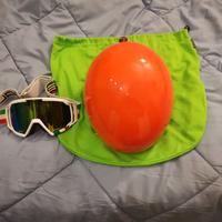 casco e maschera sci