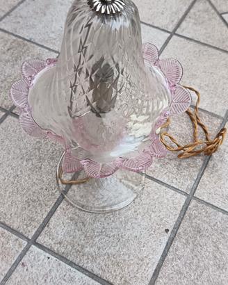 Lampada da tavolo vetro di murano