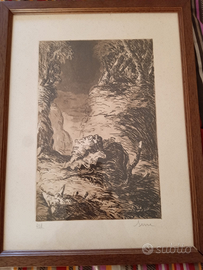 Acquatinta Serse Roma 1987