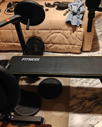 panca palestra con pesi