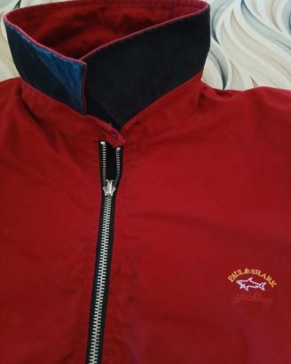giubbotto invernale dubleface blu/rosso