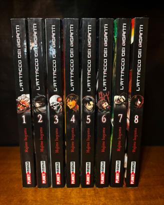 Manga L’attacco dei giganti 1-8💕📚