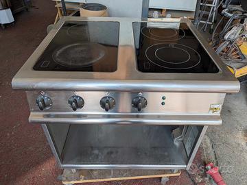 Cucina elettrica vetroceramica 4 piastre Olis