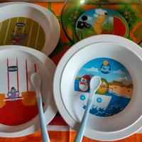 Piatti pappa bambino set 4 pezzi