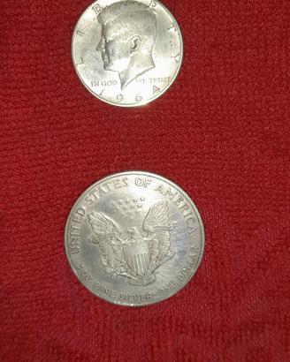 monete d'argento  usa 