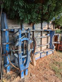 carro antico in legno 