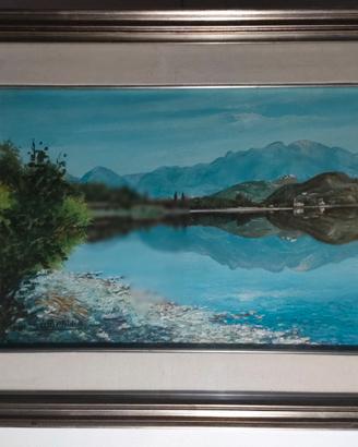 Quadro olio su tela dell'artista trentino Bertoldi