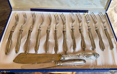 12 forchettine in argento 800