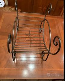 Portariviste ferro battuto stile vintage elegante