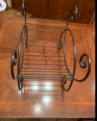 Portariviste ferro battuto stile vintage elegante