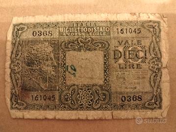Italia-10 lire(23/11/1944)