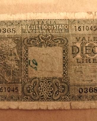Italia-10 lire(23/11/1944)