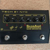 Tech 21 Sansamp Programmable Bass Driver DI