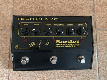 Tech 21 Sansamp Programmable Bass Driver DI