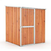 Casetta in lamiera di Acciaio 155x175cm fin legno