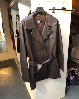 Giacca donna in pelle. Taglia 46