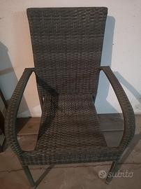 Sedie da Giardino in polyrattan Perfette