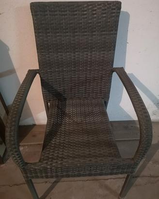 Sedie da Giardino in polyrattan Perfette