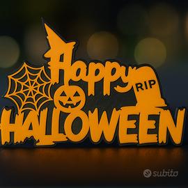 Targhetta “Happy Halloween” in 3D