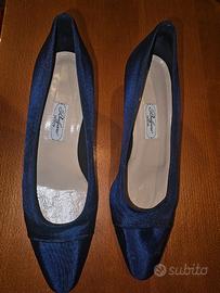 Scarpe Bulgaro, Blu Scuro, Décolleté, Tg,36,5