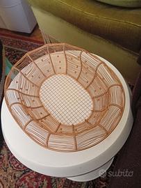 cestino di rame artigianale 