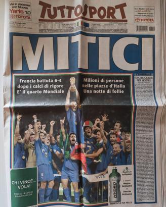 TUTTO SPORT ITALIA CAMPIONE DEL MONDO 2006