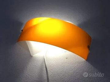 Lampada parete vetri bianco/arancione