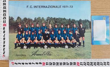 Foto cartolina (postcard) F.C. Internazionale 1971