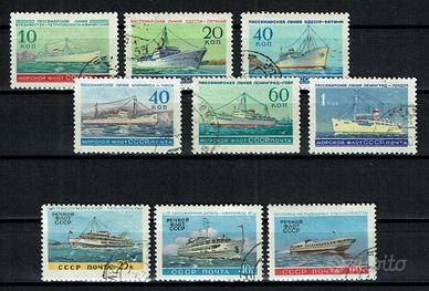 Francobolli Russia, 1959/60 tematica Navi.