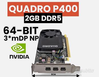 Scheda Nvidia Quadro P400 2GB DDR5  LowProfile