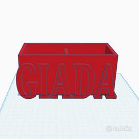 Porta penne scrivania personalizzabile stampa 3D