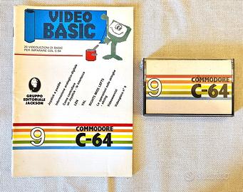 COMMODORE 64 C64 VIDEO BASIC N.9 CASSETTA NUOVA SI