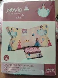 completo letto singolo 100% cotone principesse