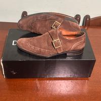 Dolce&Gabbana Scarpe Monk Strap marroni in suede