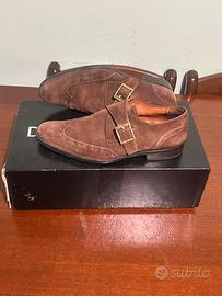 Dolce&Gabbana Scarpe Monk Strap marroni in suede