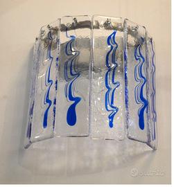 Lampada parete applique NADIR La Murrina vetro blu
