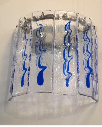 Lampada parete applique NADIR La Murrina vetro blu
